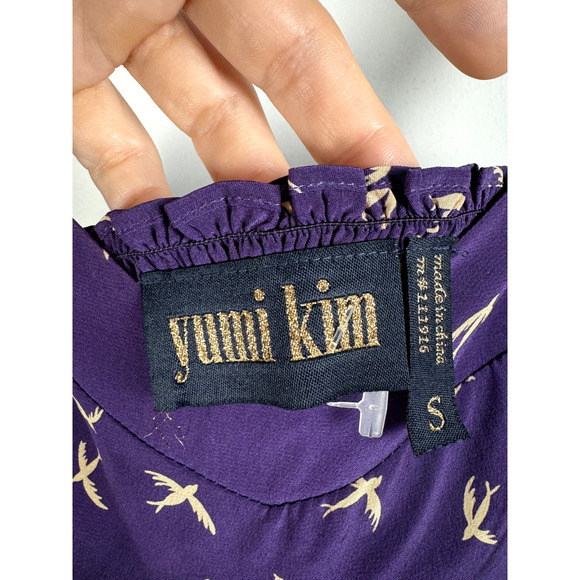 Yumi Kim Purple Silk Sweetheart Preppy Hipster Sparrow Sleeveless Mini Dress - Picture 6 of 12